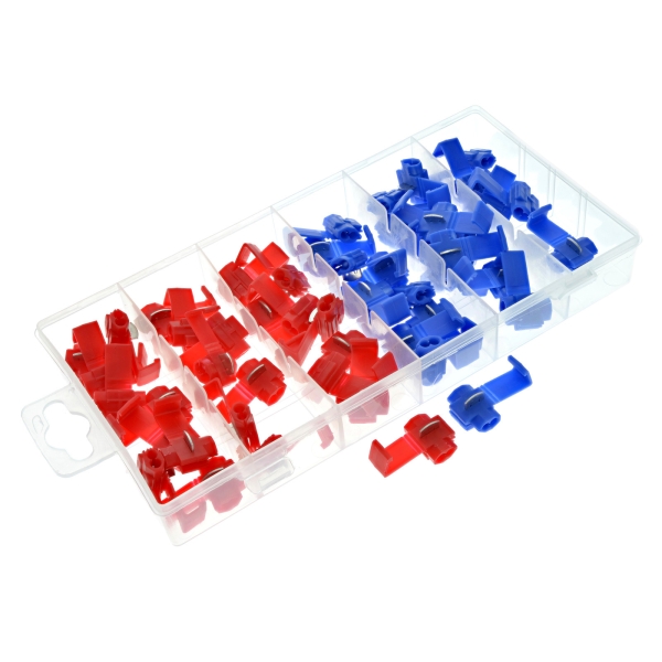 SET Abzweigverbinder, rot/blau (50-tlg.)